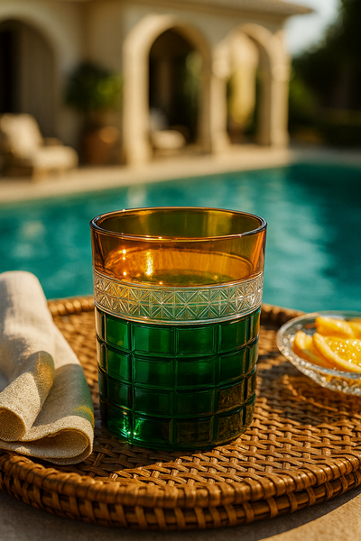 {{ vendor }} Prismora Tumbler (Sunlit Amber) — handcrafted luxury glassware