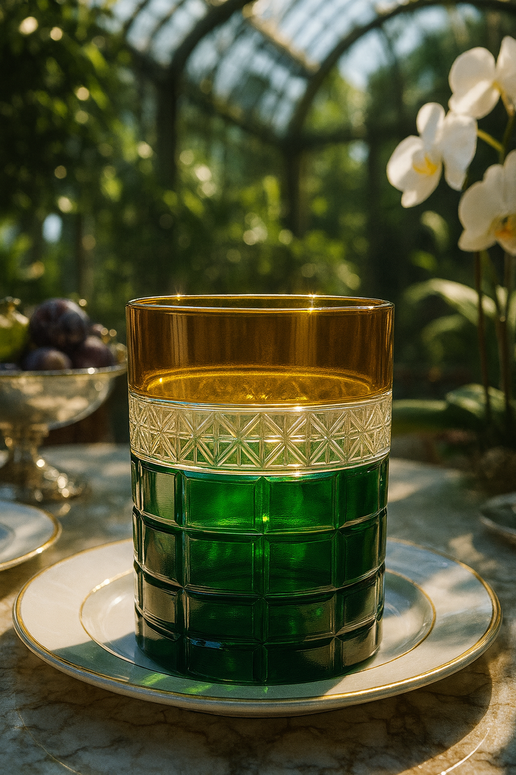 {{ vendor }} Prismora Tumbler (Sunlit Amber) — handcrafted luxury glassware