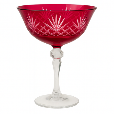 {{ vendor }} Veyra Coupe (Crimson Red) — handcrafted luxury glassware