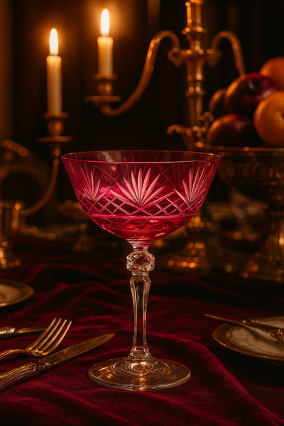 {{ vendor }} Veyra Coupe (Orchid Rosé) — handcrafted luxury glassware
