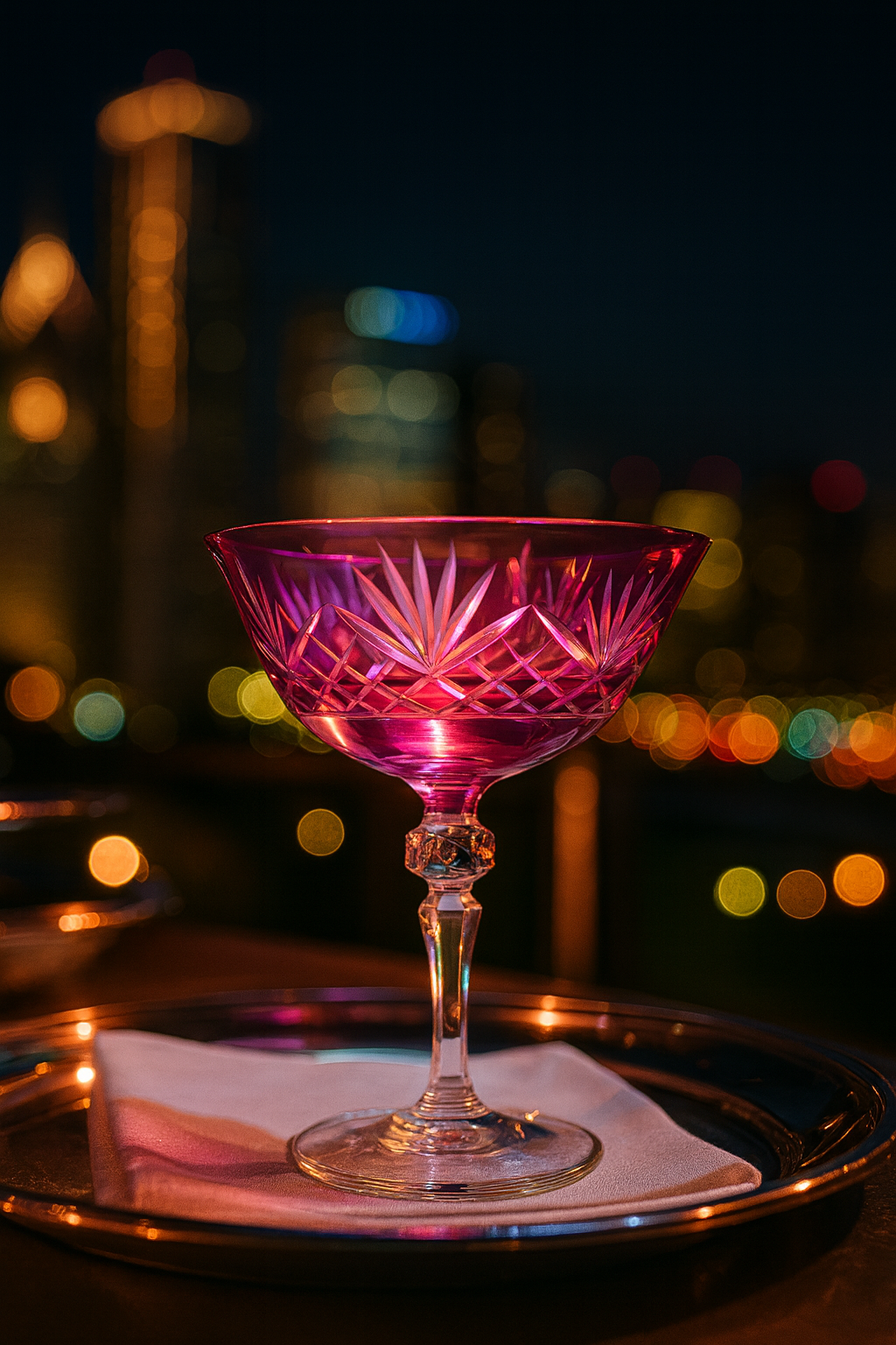 {{ vendor }} Veyra Coupe (Orchid Rosé) — handcrafted luxury glassware