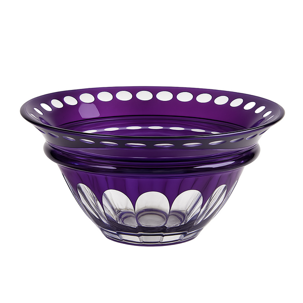 {{ vendor }} Lustria Centerpiece Bowl (Regal Violet) — handcrafted luxury glassware