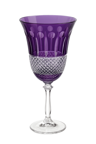 {{ vendor }} Radiara Goblet (Regal Violet) — handcrafted luxury glassware