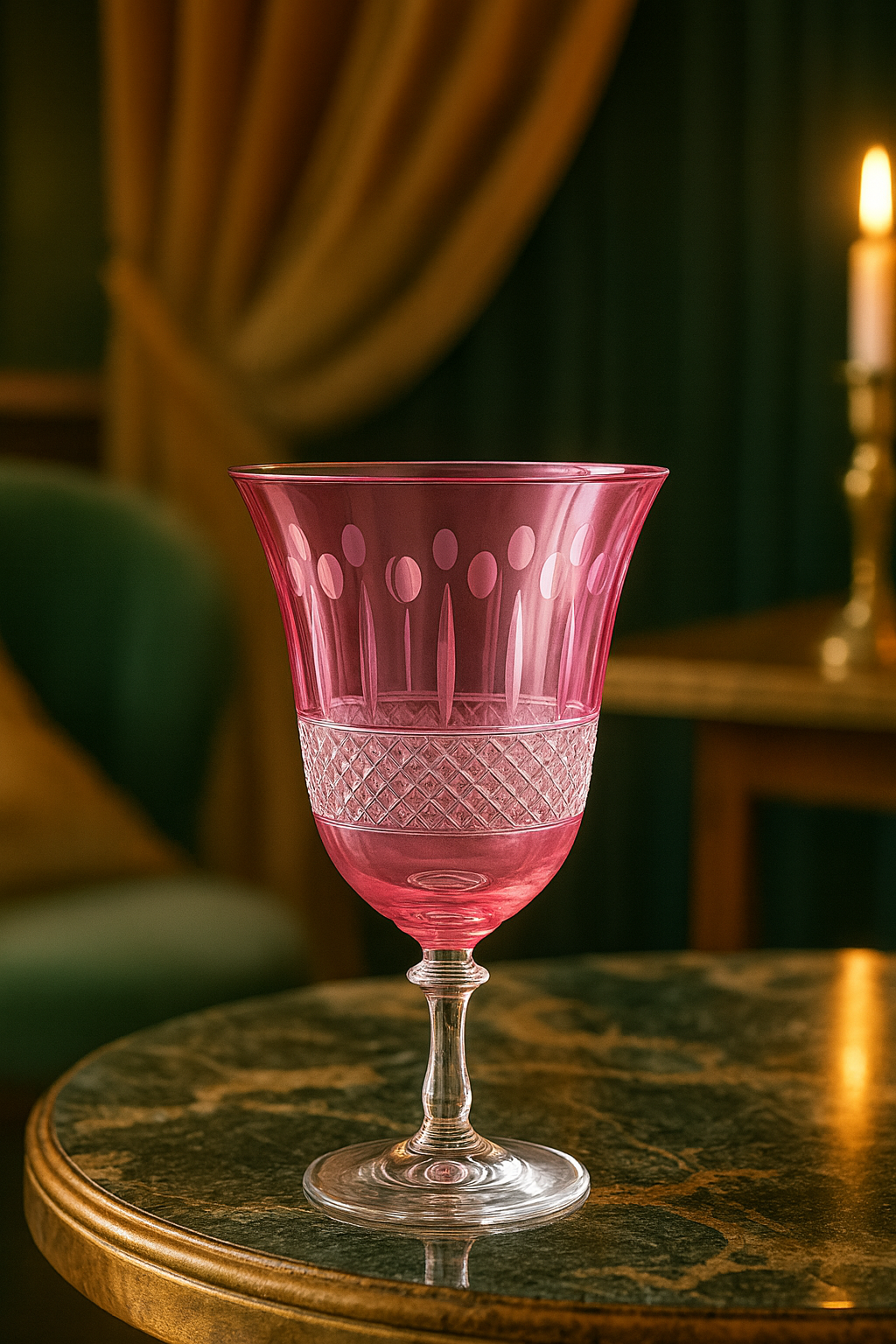 {{ vendor }} Radiara Water Goblet (Orchid Rosé) — handcrafted luxury glassware